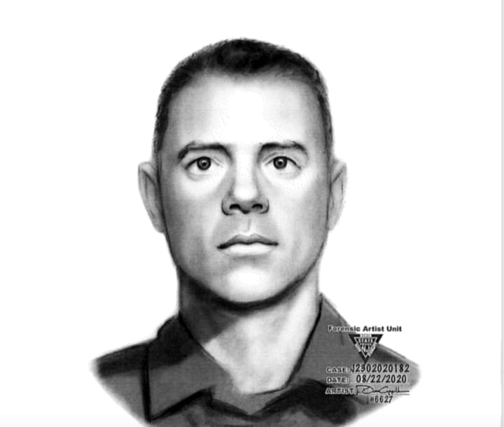 Sketch of the individual believed to be involved in the incident,
