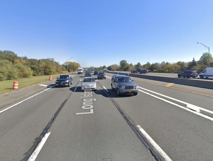 A Peekskill man was shot in the leg while driving on the Long Island Expressway in Melville.