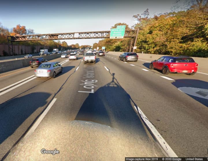 Long Island Expressway near exit 37 in Roslyn.