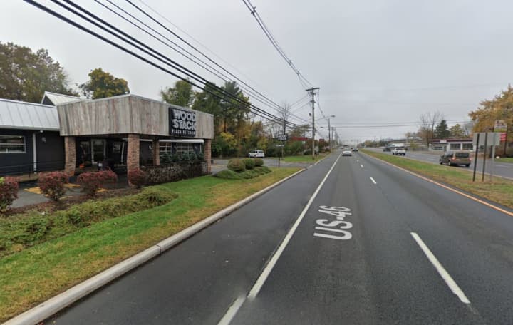 Route 46 eastbound near Wood Stack restaurant in Montville Township