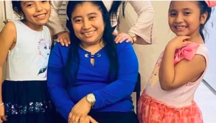 Merlin Vazquez was reportedly furniture shopping with her daughters, Daniela Marquez, 8, and Paola Marquez, 10, when the fire broke out Monday.