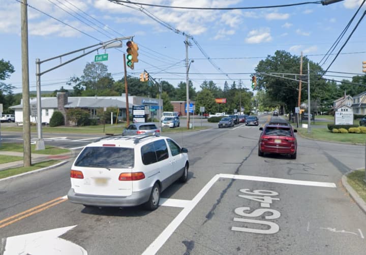 Route 46 near the intersection of East Avenue in Hackettstown