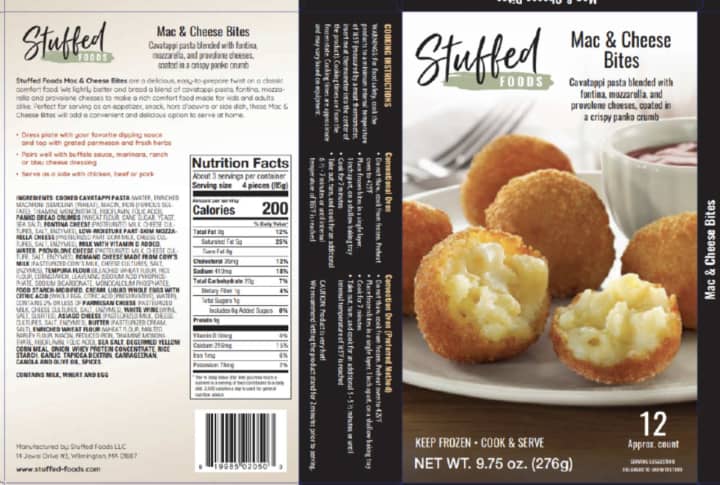 Stuffed Foods LLC, a Wilmington, Mass., establishment is recalling approximately 1,818 pounds of snack products due to misbranding and an undeclared allergen