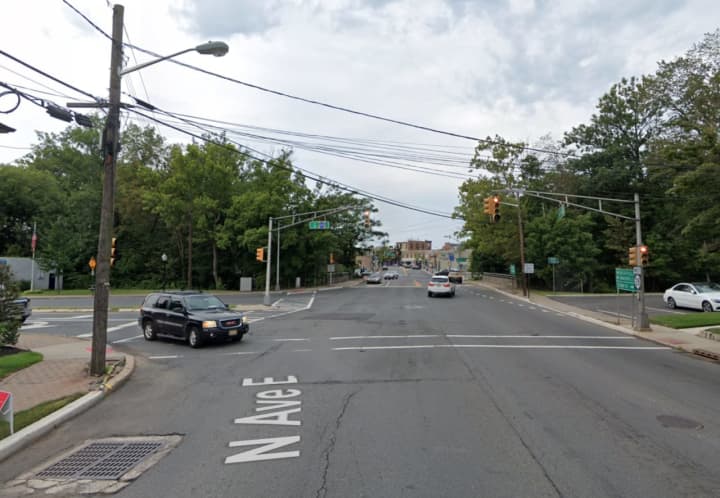 Intersection of Centennial Avenue and North Avenue East in Cranford