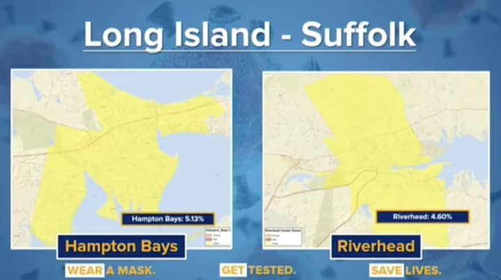 New &quot;yellow zones&quot; have been designated in Suffolk County.