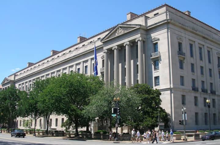 The Robert F. Kennedy Department of Justice Building in Washington, D.C., headquarters of the United States Department of Justice.