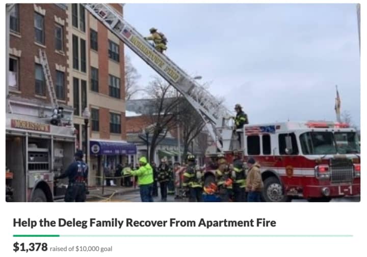 Juan Deleg and his family lost most of their possessions in the Feb. 5 fire on Speedwell Avenue in Morristown, according to a GoFundMe created by Lisa Deleg.