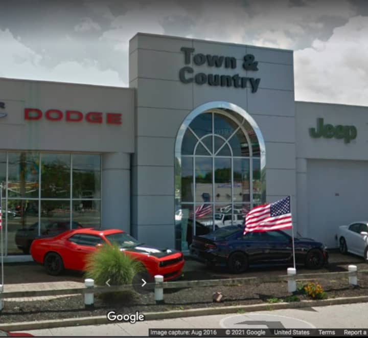 Town &amp; Country Chrysler Dealership located on Hempstead Turnpike in Levittown.
