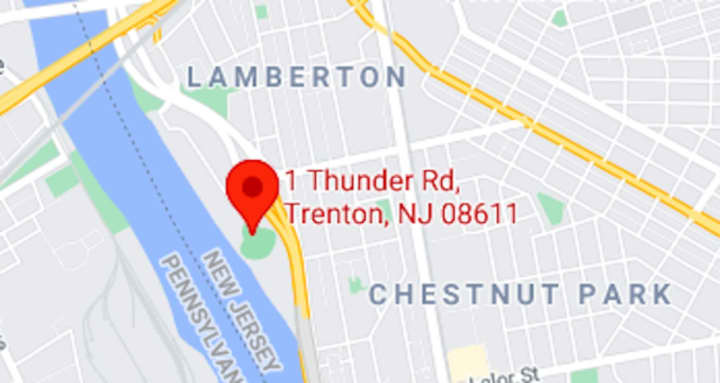 Thunder Road, near the Delaware River and Arm &amp; Hammer Park