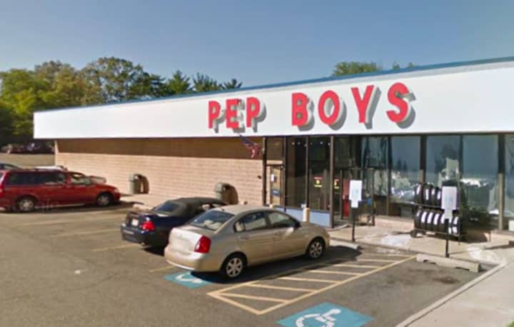 The Pep Boys automotive store on Haddonfield Road in Cherry Hill.