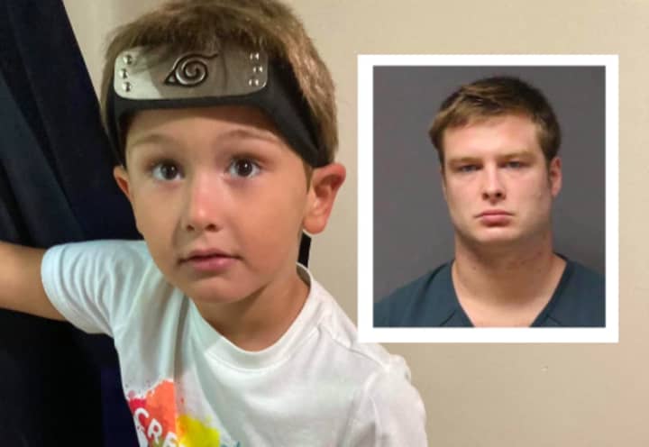 Corey Micciolo, 6, was allegedly killed by his biological father (inset at right) who has been charged with endangering the welfare of a child.