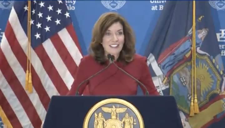 With just weeks in office, a new poll shows that New York Gov. Kathy Hochul has a good favorability rating.