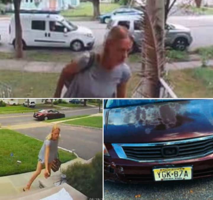 Authorities have identified the woman stealing packages off porches in Rahway.