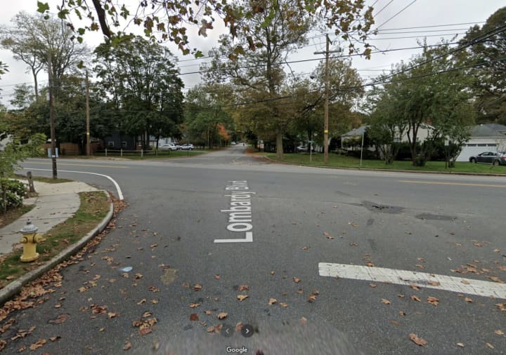 The intersection of Howells Road and Lombardy Boulevard in Bay Shore