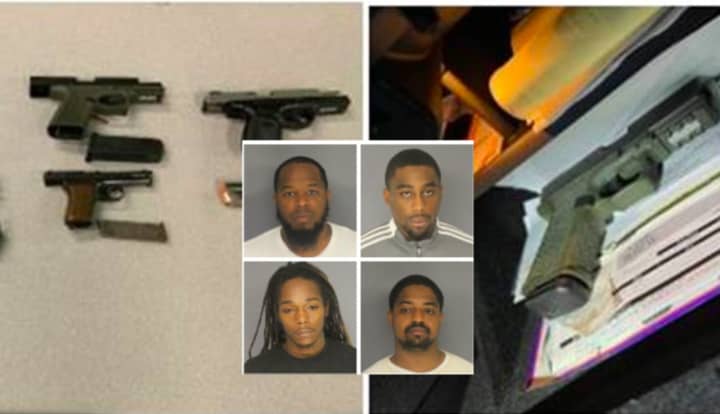 Tishawn Scovil,Samaad Allah, Naji Starling, Mahdee Johnson were among seven people arrested in Newark following a string of non-fatal shootings in which several weapons were recovered, police said.