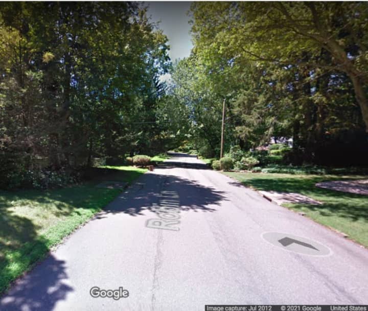 The area of Robin Lane in Huntington where the incident happened.