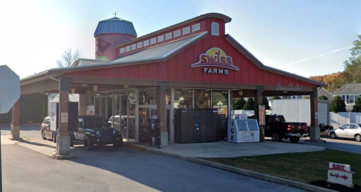 Farm Stores — a drive-thru supermarket now open in Newton — is celebrating its grand opening with free samples, raffles and more. The chain has more than 30 locations, many of them doing business as &#x27;Swiss Farms.&#x27; (Above: Folsom, PA Store)