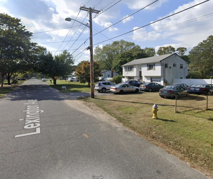 A man was shot outside 81 Lexington Ave. in Central Islip.