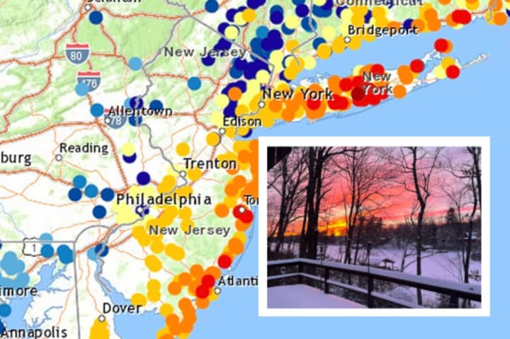 A look at the snow totals from the Jan. 29, 2022 storm in NJ.