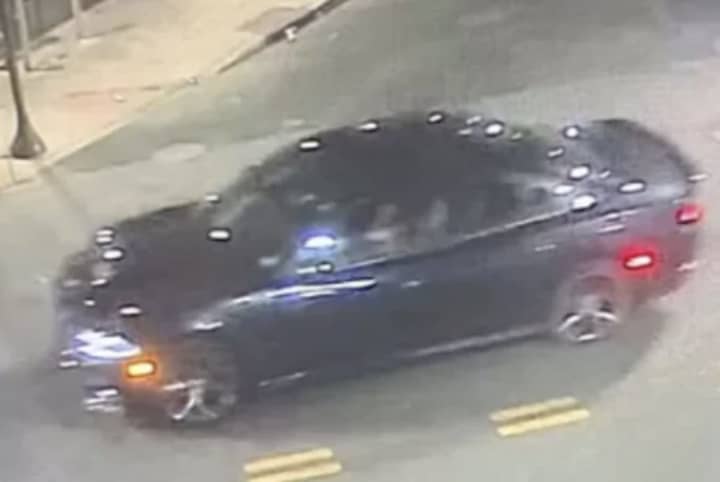 Police released this photo of a rape suspect&#x27;s vehicle, believed to be a Dodge Charger.