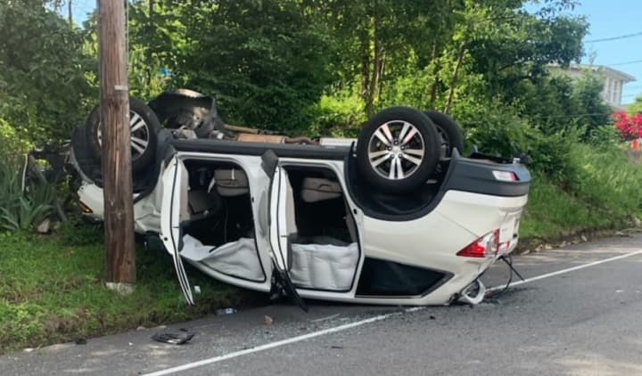 Three people suffered minor injuries following a crash on Route 15 in Morris County, authorities said.