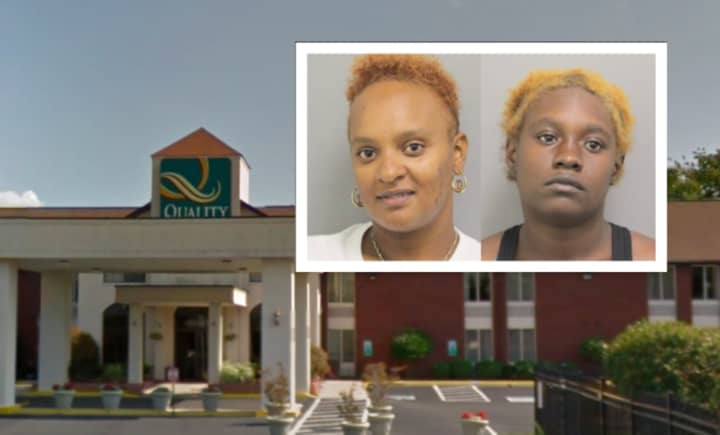 Tamia Monique Maxwell and Danielle Letitia Grant robbed men at a room at the Quality Inn in Woodbrige, police said.