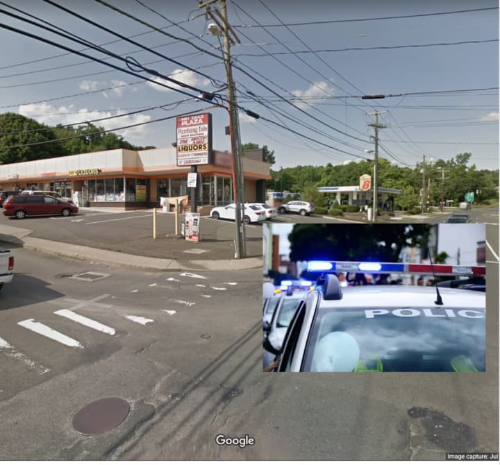 A man was found stabbed multiple times at a Danbury plaza.