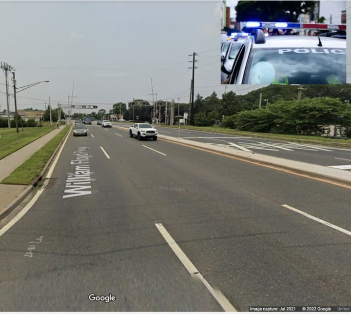 The area of the fatal crash that killed a pedestrian.