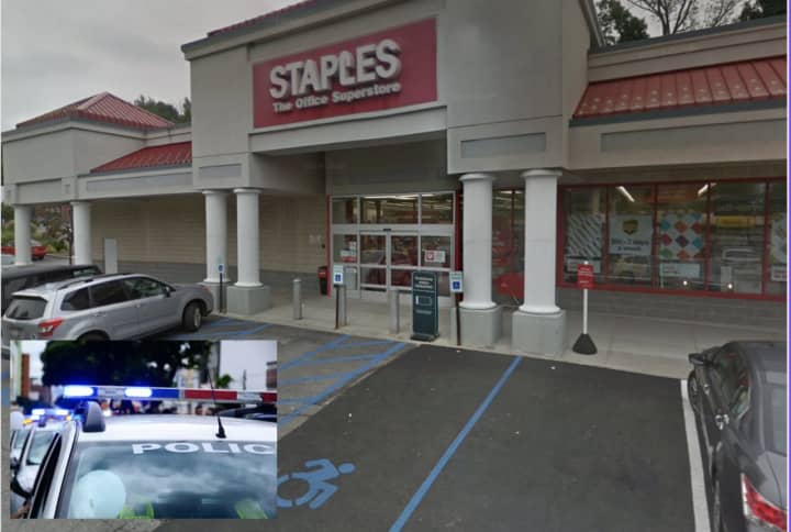 A Mount Kisco Staples employee was arrested for allegedly stealing $2,500.