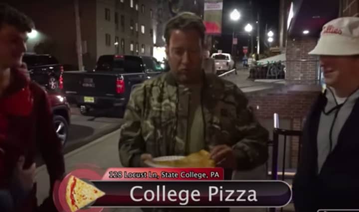 Dave Portnoy samples College Pizza at Penn State.