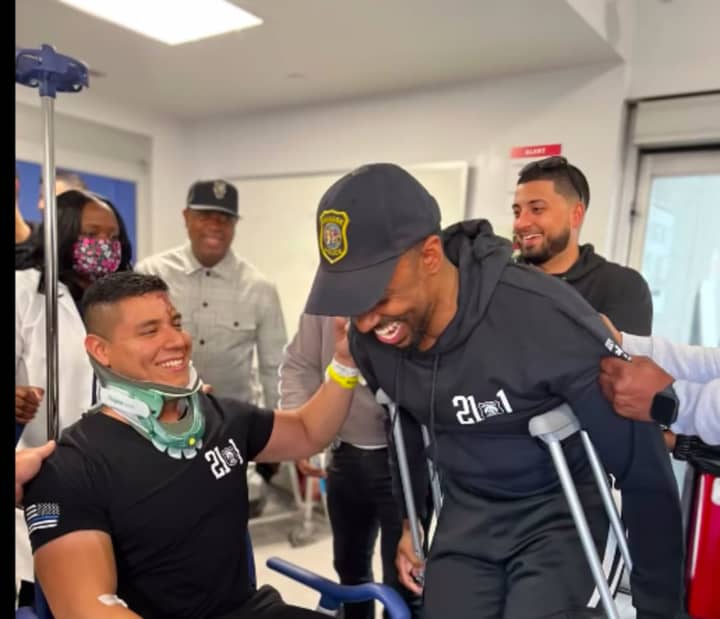Johnny Aquino and Jabril Paul were released from the hospital a day apart from each other, after being shot by a sniper earlier in the week.