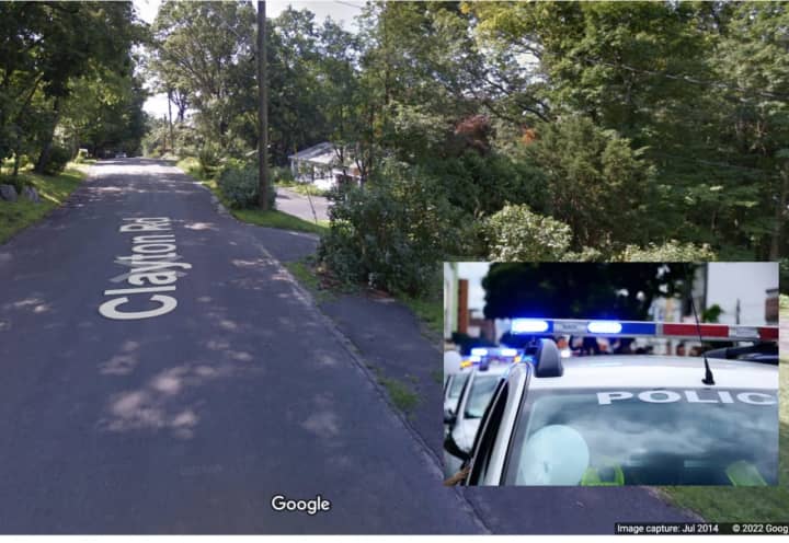 The road where the double shooting took place.