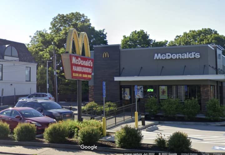 The Greenwich McDonald&#x27;s where the BMW was stolen.