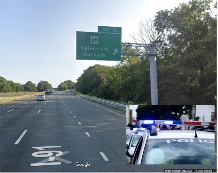 The area of the fatal crash.