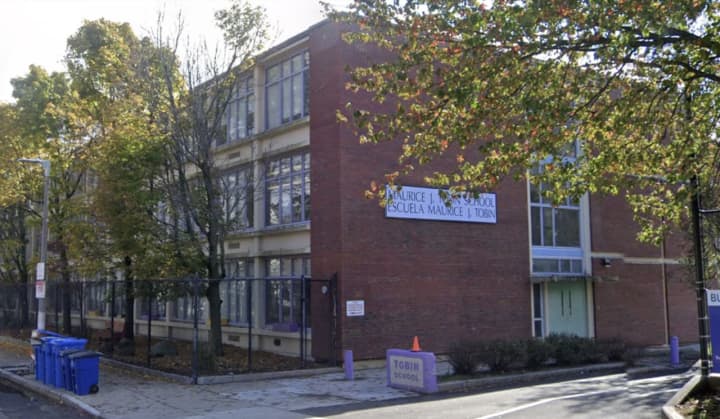 The incident happened at the Maurice J. Tobin School in Roxbury