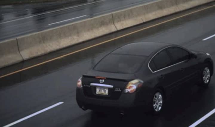 This Nissan Altima is believed to have been involved in a hit-and-run crash that killed a pedestrian.