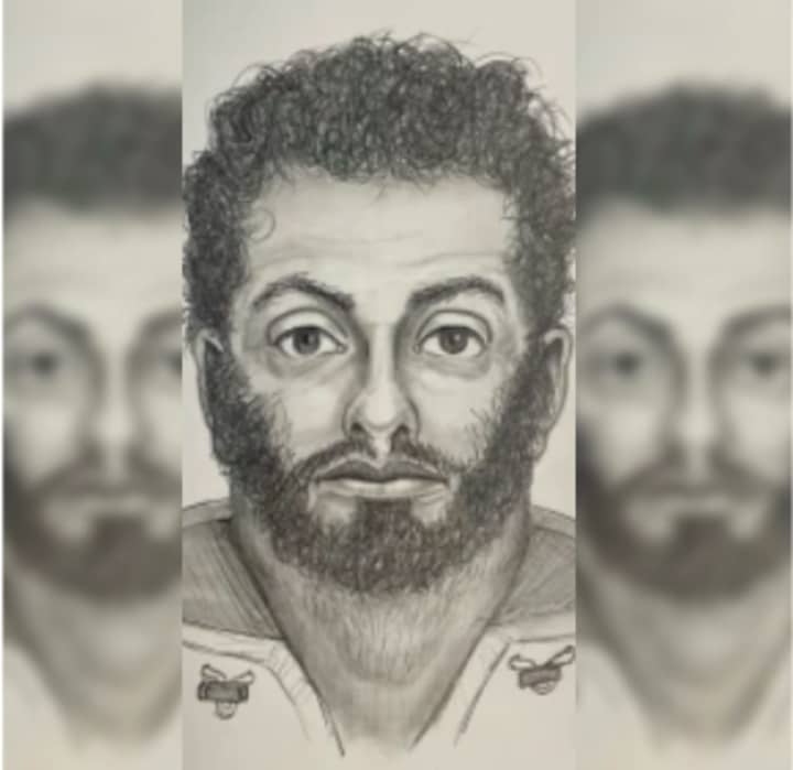 A composite sketch of the suspect who sexually assaulted and tried to rob a woman outside of her car in Fairfax County this week has been released by police.