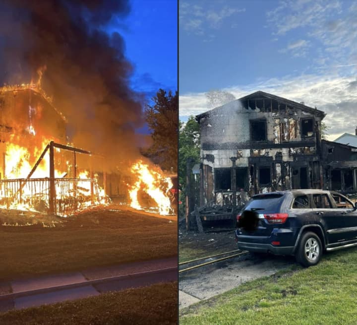Scene of the house fire in Pennsauken