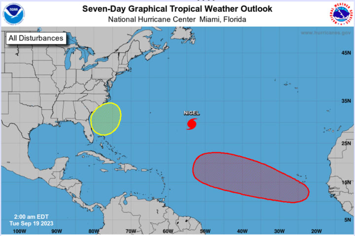Hurricane Nigel, which is heading northwest toward the Caribbean, is one of three tropical systems now in the Atlantic.