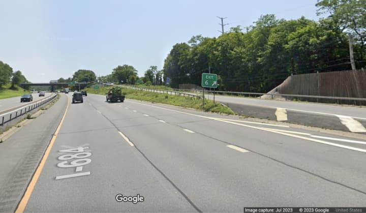 I-684 southbound in Bedford will be reduced to one lane between Exit 6 and Exit 4.