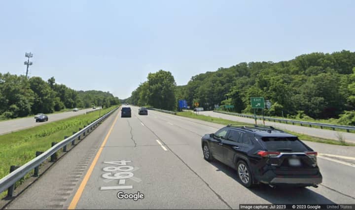Interstate 684 southbound in Bedford will be affected by the lane reduction.&nbsp;