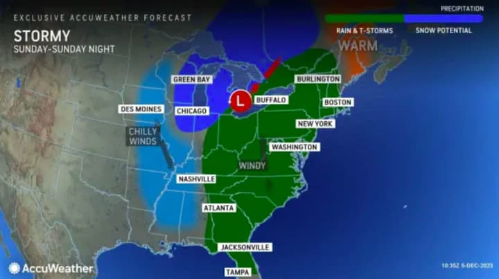 A stormy weekend is ahead for the East Coast.