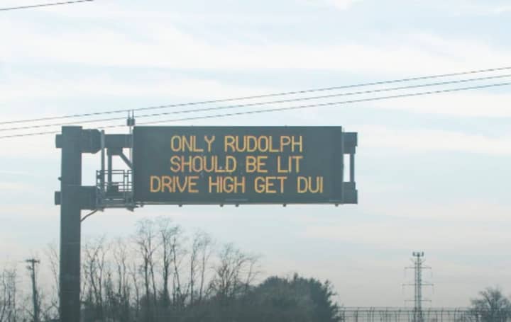 The New Jersey DOT had some fun with its holiday warnings.
  
