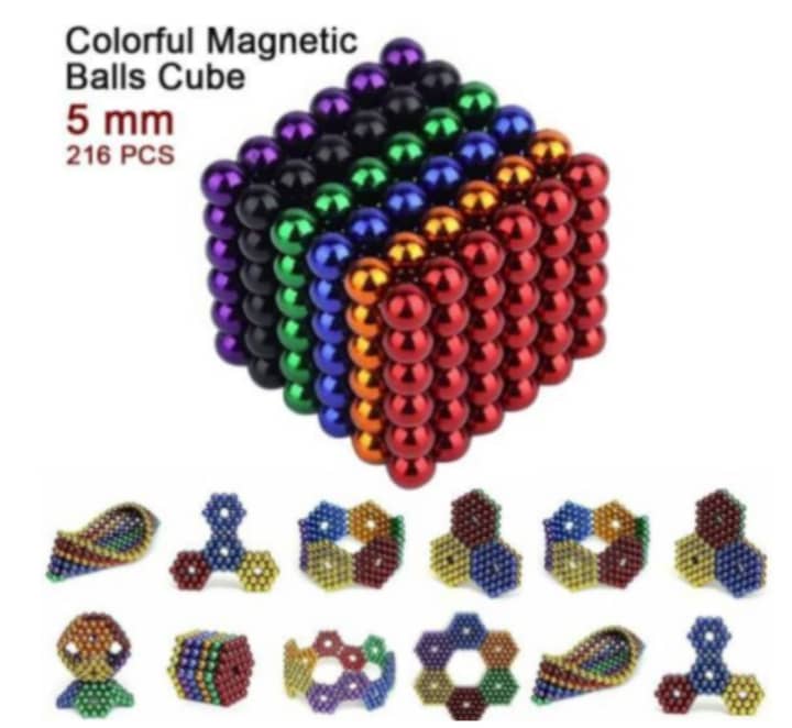 Recalled Relax 5mm Science Kit, Large Hematite Magnets Magnetic Stones Building Blocks ball sets.