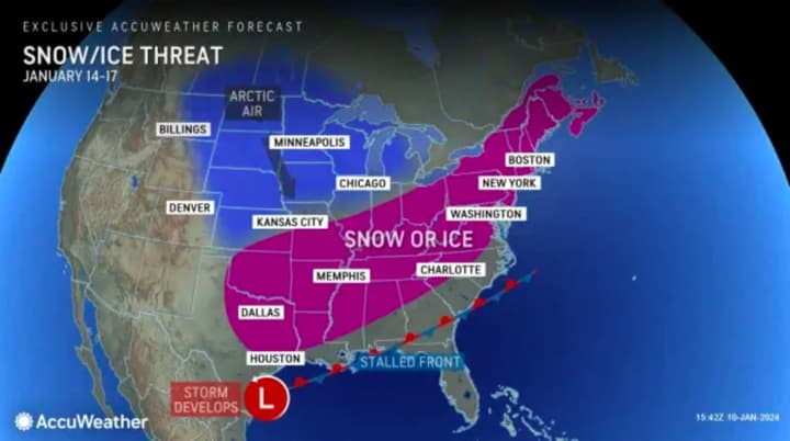 Snow and ice threatens the region early next week.