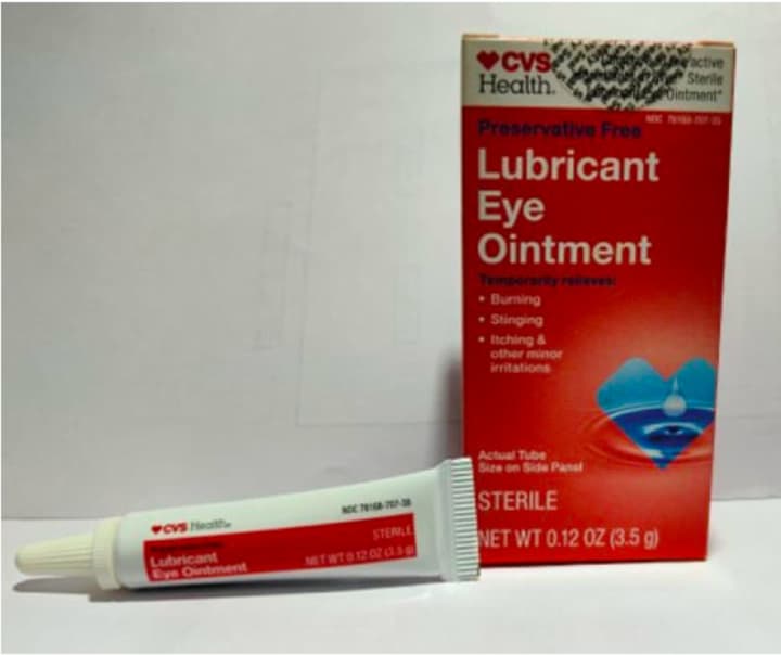 One of the recalled eye ointment products.