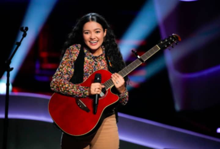 Madison Curbelo during her audition on NBC's "The Voice."