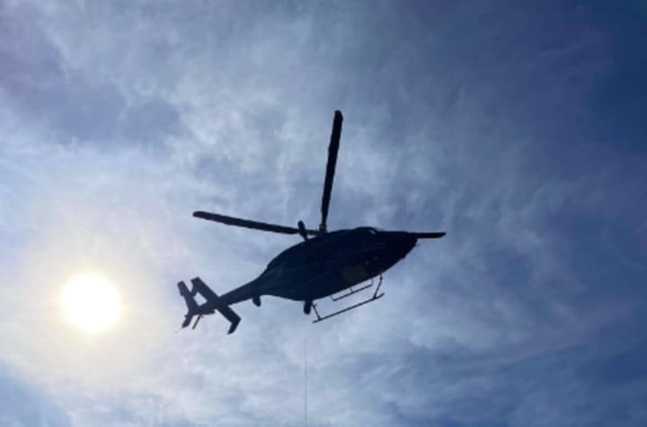 A&nbsp;Delaware State Police helicopter airlifted a 19-year-old passenger.