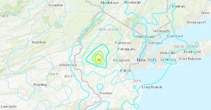 Earthquake in New Jersey.