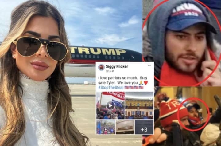 Siggy Flicker's stepson,&nbsp;Tyler Campanella, has been charged in the Jan. 6 Capitol riot, and Flicker supported him on social media, federal documents show.